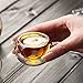 Zen Room Double Wall Glass, Borosilicate Glass Tea Cups 2oz,Set of 4/Insulated Thermal & Heat Resistant Design