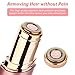 Facial Hair Remover for Women Lip Chin Cheeks Facial Hair Razor Trimmer Ladies Electric Hair Shaver Built in LED Light 1 AA Battery Include