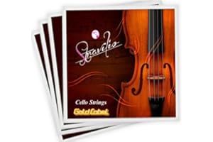 STRAVILIO Set of Cello Strings Size 4/4 & 3/4 - A D G & C (Gold Label)