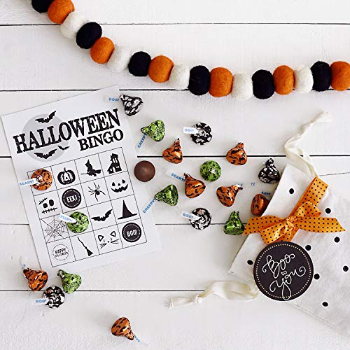 HERSHEY'S KISSES Halloween Chocolate Candy, Spooky Foils, Perfect for Halloween Decorations, 36 Ounce Bulk Candy - Thumbnail 4