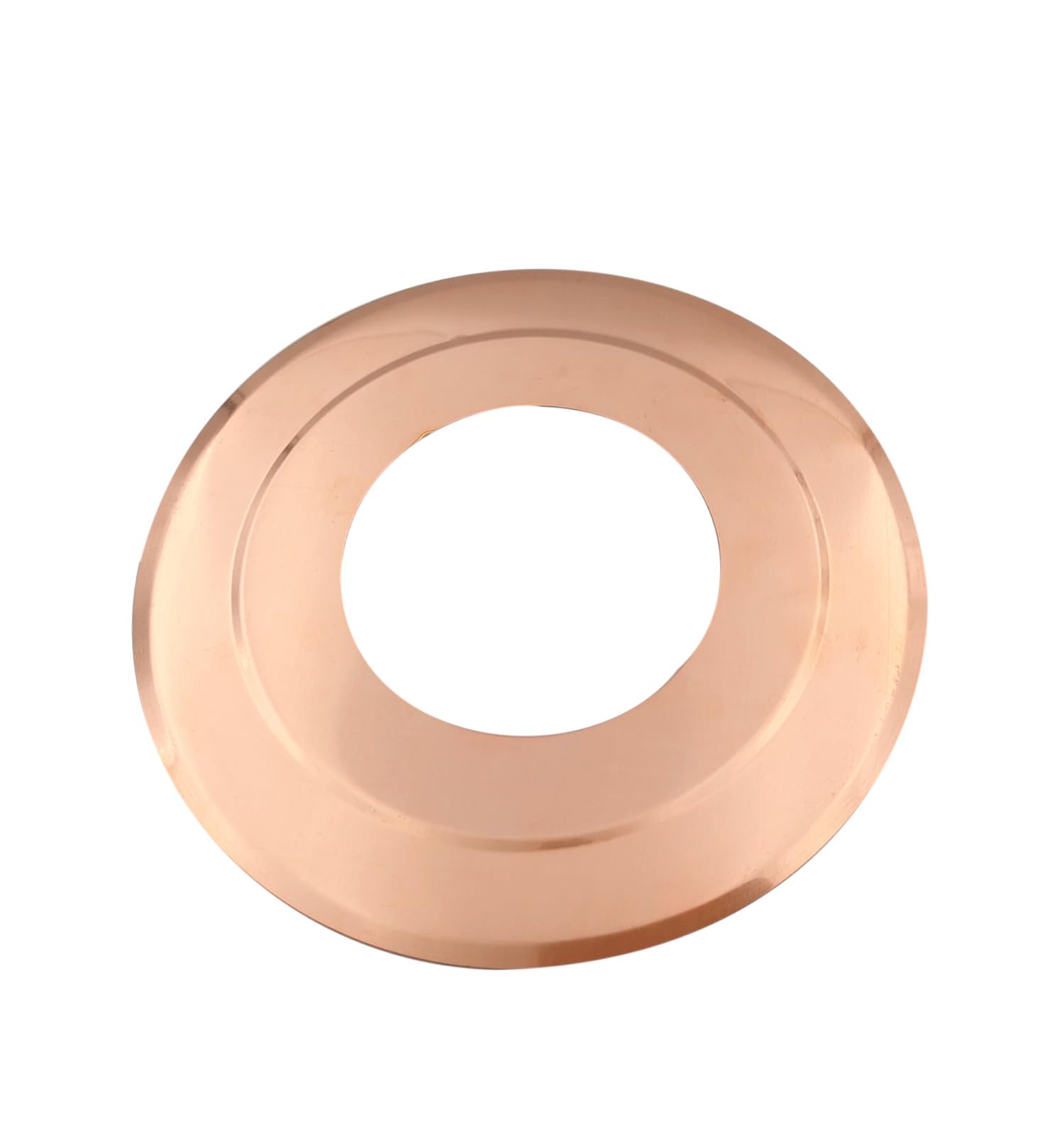 TYGERIX 80 mm Copper Rosette Cover | Wall Hole Cover for Pipe and Flue Pipe for Wood or Pellet Stoves, Boilers and Systems | High Heat Resistance | Thicker | Top