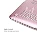 ZINMARK 11 Inch Laptop Case Cover, Compatible with 11.6 Inch MacBook Air A1370 / A1465, Plastic Folio Hard Cover Case - Rose Gold