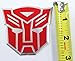 Transformers Autobots Aluminum Large Emblem in Red