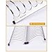 NEX Dish Rack Stainless Steel Two Tier Draining Rack Rustless Storage Rack Lacquer Kitchen Supplies Drying Frame