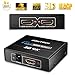 SOWTECH [Upgrade Version] 4K HDMI Splitter HDCP V1.4 Powered HDMI Splitter 1X2 HDMI Splitter for Full HD 1080P Support 4K/2K and 3D Resolution (One Input to Two Outputs)