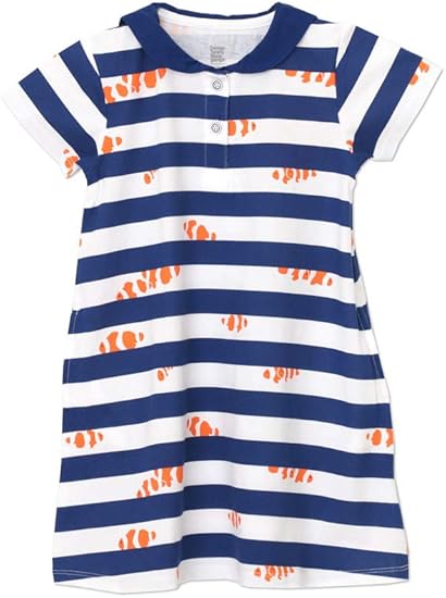 Amazon グラニフ Graniph セーラー カラー ワンピース ビトウィーン ザ ボーダー ロイヤルブルー キッズ 90 G119 ワンピース チュニック 通販