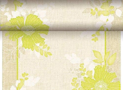 Papstar 84981 Table Runner for Weddings PV-Fabric Mix Royal Collection Annabel on Roll, 24 M x 40 CM Green - Image 3