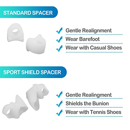 Bunion Corrector, 9 pcs Bunion Corrector and Bunion Relief, Bunion Night Splint with Super Soft Gel for Foot Pain Relief, Hallux Valgus Splint Aid Surgery Treatment Toe Separators Straighteners - Thumbnail 5