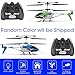 Haktoys HAK303 Infrared Control 3.5 Channel 9'' RC Helicopter with Gyroscope Stabilization & LED Lights - Colors May Vary | Ready-to-Fly Great Gift R/C Hobby Chopper Toy for Beginners, Kids and Adults
