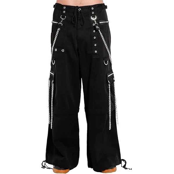 Amazon.com: Tripp NYC Metallic Biotech Pants [Black/Silver