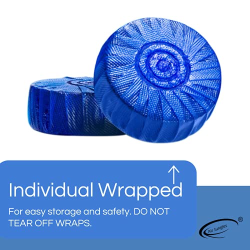 Air Jungles Automatic Blue Toilet Bowl Cleaner Tablets (8 Packs), Extra
