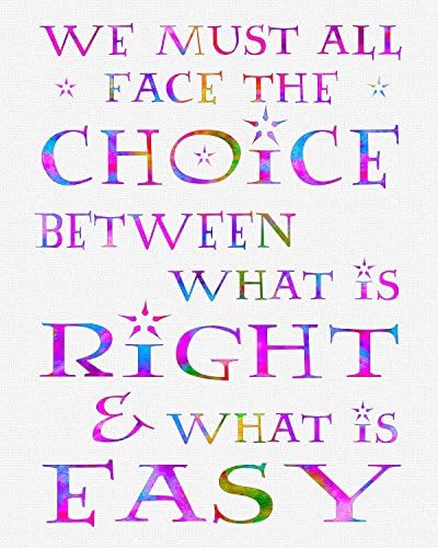 8.5x11 Right and Easy Print. Great gift item for Harry Potter fans! Vibrant