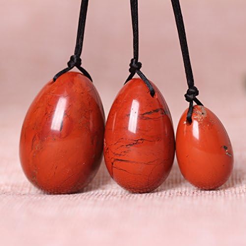 Red Jasper Stone Quartz Yoni Eggs/one set of Three or three size(L/M/S)