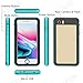 iPhone SE 2020 Waterproof Case, iPhone 7/iPhone 8 Waterproof Case, EFFUN IP68 Certified Waterproof Dirtproof Snowproof Shockproof Case Fully Sealed Underwater Cover for iPhone SE/7/8 Aqua Blue