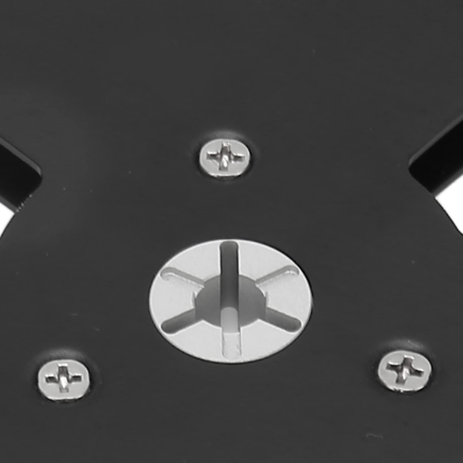 Take Up Reel for 1/4in Reel to Reel Tape 7 Inch, Aluminum Alloy 1/4 7 Inch Empty Tape Reel, Nab Open Reel Takeup Reel for 1/4in Empty Tape Up Reel to Reel Hub Adapter, Black