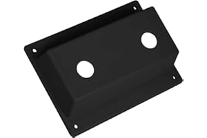 CAMGJORT 1 PC Faucet Bezel Stand Off Faucet Cover Mounting Kit for RV Camper Motorhome Shower Stand Off Bezel Plate Replacement Part(Black)