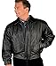 REED Men’s Luxury Leather Bomber Jacket – Genuine Leather American Style with Broad Shoulder Fit