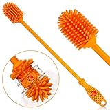 Kitchiny Silicone Bottle Brush | One Brush | 12.5" Bottle Cleaner for your Hydro Flask, Vacuum Sports Bottle, Vase and Glassware | Water Bottle Cleaning Brush for Washing Narrow Neck Containers