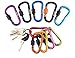 D-FantiX Aluminum Carabiner Keychain, Locking Carabiner Clip Outdoor Camping Equipment Pack of 10