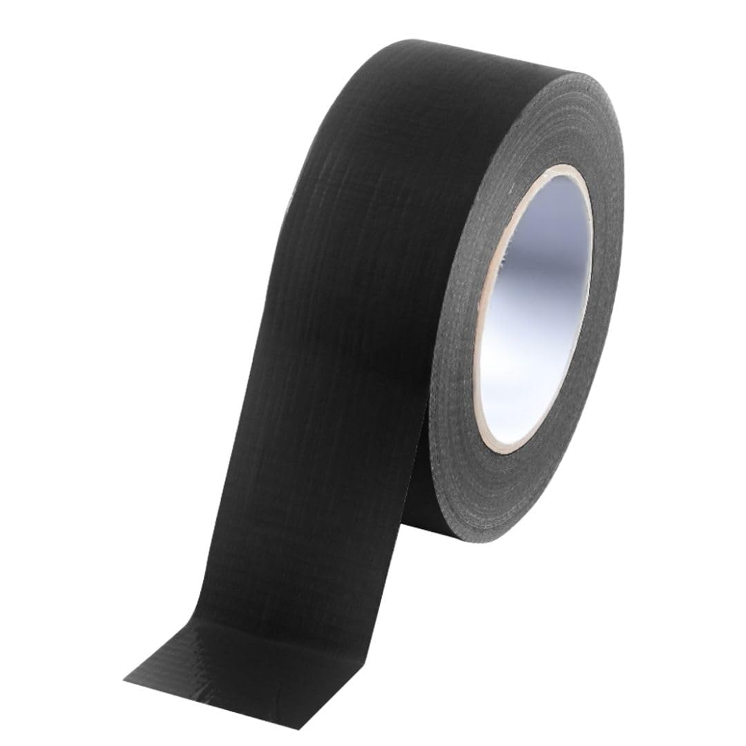 BONUS Eurotech 1BC12.51.0050/050A# Premium Duct Tape, Natural Rubber Based Adhesive, Width 50 mm, Length 50 m, Thickness.0.25 mm, Black