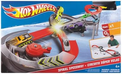 Hot Wheels Spiral Speedway Track: Vehicle Play Set