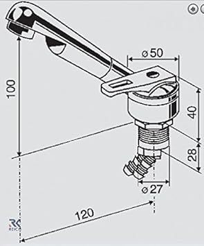 Unbekannt Reich 37789 Grifo cerámica Mono Cromo/SB, 37798: Amazon ...