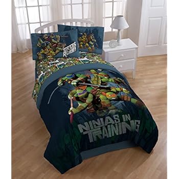 Cheap 3 Pc Twin Bed Sheet Set Nickelodeon Teenage Mutant Ninja