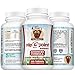Glucosamine Chondroitin MSM for Dogs, Chewable Hip & Joint Supplement + Natural Ingredients,120 Dog Joint Supplements, Helps Hip Dysplasia, Dog Joint Pain Relief, Canine Glucosamine MADE IN THE USA!