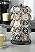 K-Cup Carousel Organizer Quality Spinning Keurig K Cup Coffee Pod Tower Single Serve Nespresso Storage Rack Heavy Duty 360 Degree Rotating Espresso Capsules Holder Holds 35 K Cups Classic Black
