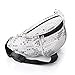 White & Silver Sequin Coloured Hip Belt Bum Bag