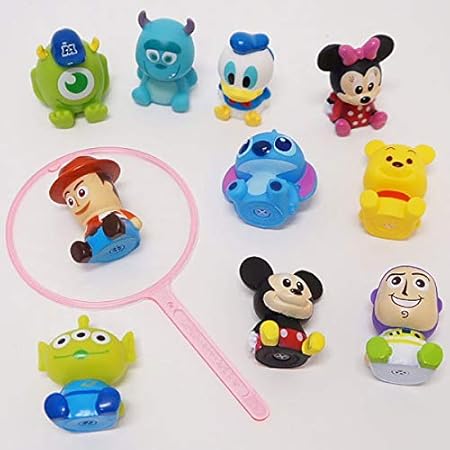 Amazon 水に浮くぷかぷかキャラクター ディズニーオールスター10種 H4 5cm 50個 すくい 景品 縁日 7522 プール 水遊び おもちゃ