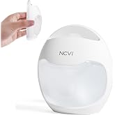 NCVI Silicone Breast Milk Collector, Wearable 2.3oz Invisible Nursing Cups | Slim Detachable Manual Breastmilk Saver, BPA Free Breast Shells, Fit Regular Bra, Day Work &amp; Night Leak Collection, 1 Count