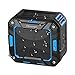Boomph Portable Bluetooth Speaker for Shower or Outdoor Water Resistant & Shockproof : Rechargeable, Enhanced 10 Hr Battery, Pairs All Bluetooth Devices (Blue)