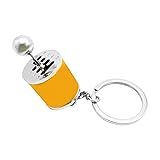 Kewucn Car Shifter Gear Keychain, Creative 6 Speed