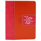Pink & Orange Inspirational Tablet Case / Cover - Philippians 4:13