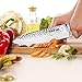 Kebley Chef Kitchen Knife Sharpener, 3 Stage Coated Wheel System, Stainless Steel for Straight
