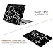iDOO Soft Touch Hard Plastic Matte Case for MacBook Air 13 inch Model A1369 and A1466 - Black Marble