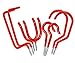 Dorman Hardware 4-9327 Assorted Storage Hooks, Red, Pack of 8