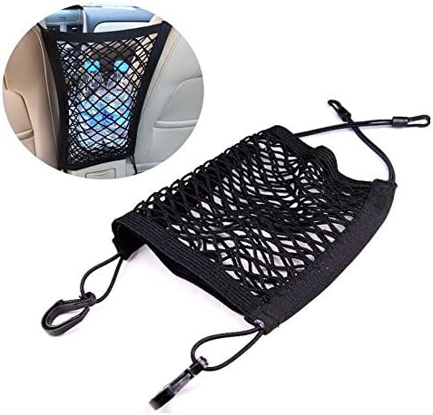 Modenny Strong Elastic Car Mesh Net Bag Between Car Organizer Seat Back Storage Bag Luggage Holder Pocket