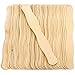 50 Sticks, 8 Inch Jumbo Wavy Craft Sticks for Fan Handles, Wedding Fans, Kids Crafts, DIY Auction Paddles, Natural Wood Popsicle Sticks by CraftySticks