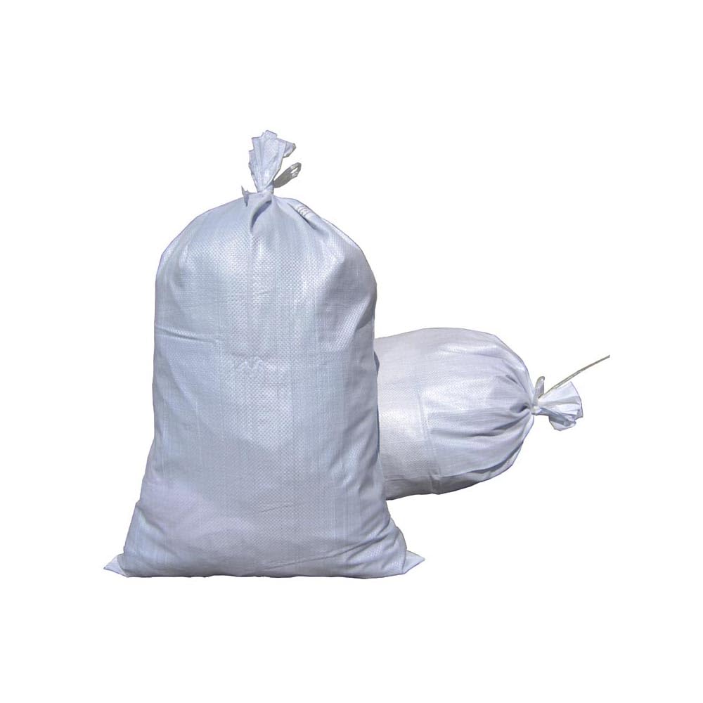 Sand Bags 17"x27", Empty White Woven Polypropylene