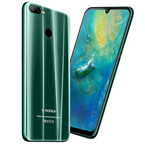 V-mobile N9 Smartphone Libres 4G, 6.3 Pulgada 20:9 4GB RAM y 64GB ROM/128GB Extendida Android 8.1 Octa-Core 4800mAh 12MP moviles baratos Dual SIM Smartphone Moviles y Smartphones Libres (Nero)