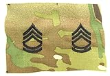 MultiCam RANK Insignia SEW ON E-7 SFC Black