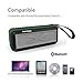 PAXCESS Portable Outdoor and Shower Bluetooth Speaker, Durable Wireless Waterproof Speakers Hands-Free with Built-In Microphone Dust and Shock Resistant (Army Green)