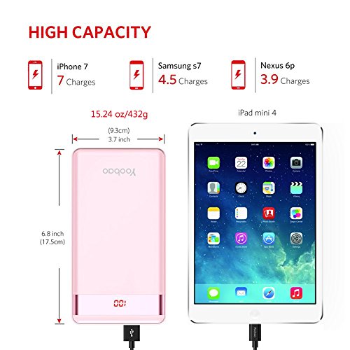 image for Power Bank 20000mAh Yoobao External Charger Cell Phone Battery Backup 