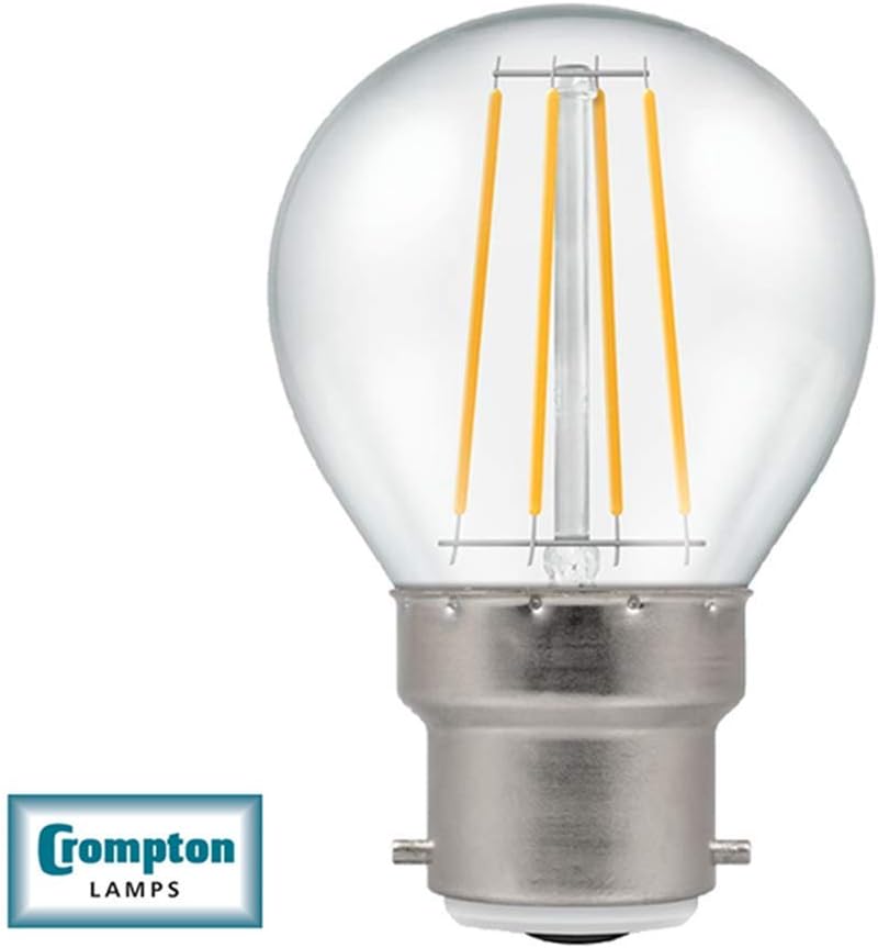 Crompton LED 5W B22 BC Dimmable Filament Golf Ball 2700K Warm - Image 5