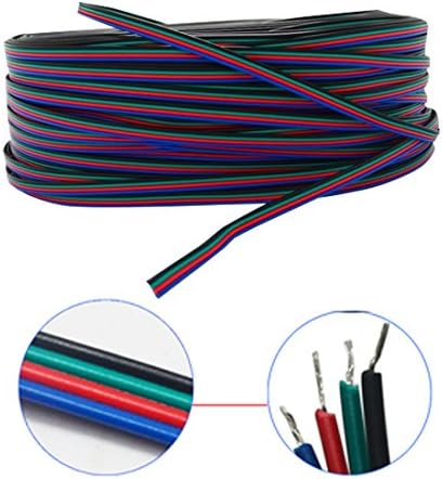 Wi-Fi Bridge Compatible, 4CH Multicolor RGB LED Strip Light Controller for Home, Commercial Lighting (20M RGB)