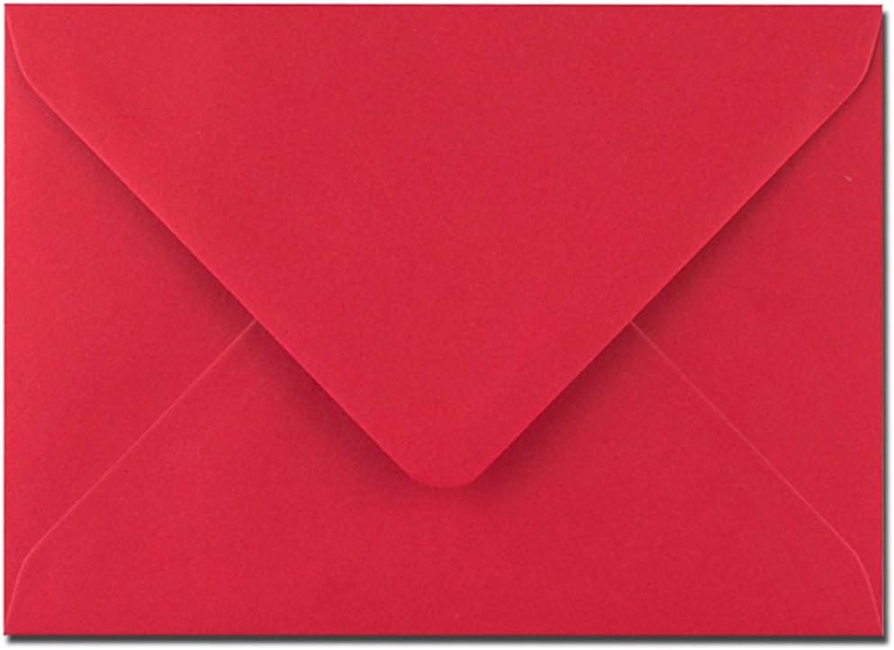 arkCRAFT 25 x C6 Premium Envelopes 100gsm 114mm x 162mm (Red)