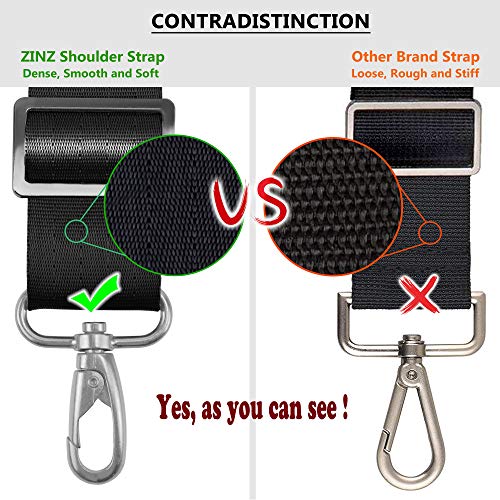 ZINZ Shoulder Strap Replacement Padded Adjustable Bag Strap for Tote Messenger Duffle Bags