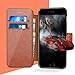 Taken iPhone 8 / iPhone 7 Leather Wallet Case with Cards Slot and Metal Magnetic, Slim Fit and Heavy Duty, Plastic Flip Case/Cover with Rubber Edge, for Women, Men, Boys, Girls, 4.7 Inch Dark Brown